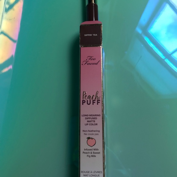 Too Faced Peach Puff Matte Lipstick - Picture 3 of 6